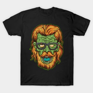 Halloween Zombie Hipster T-Shirt